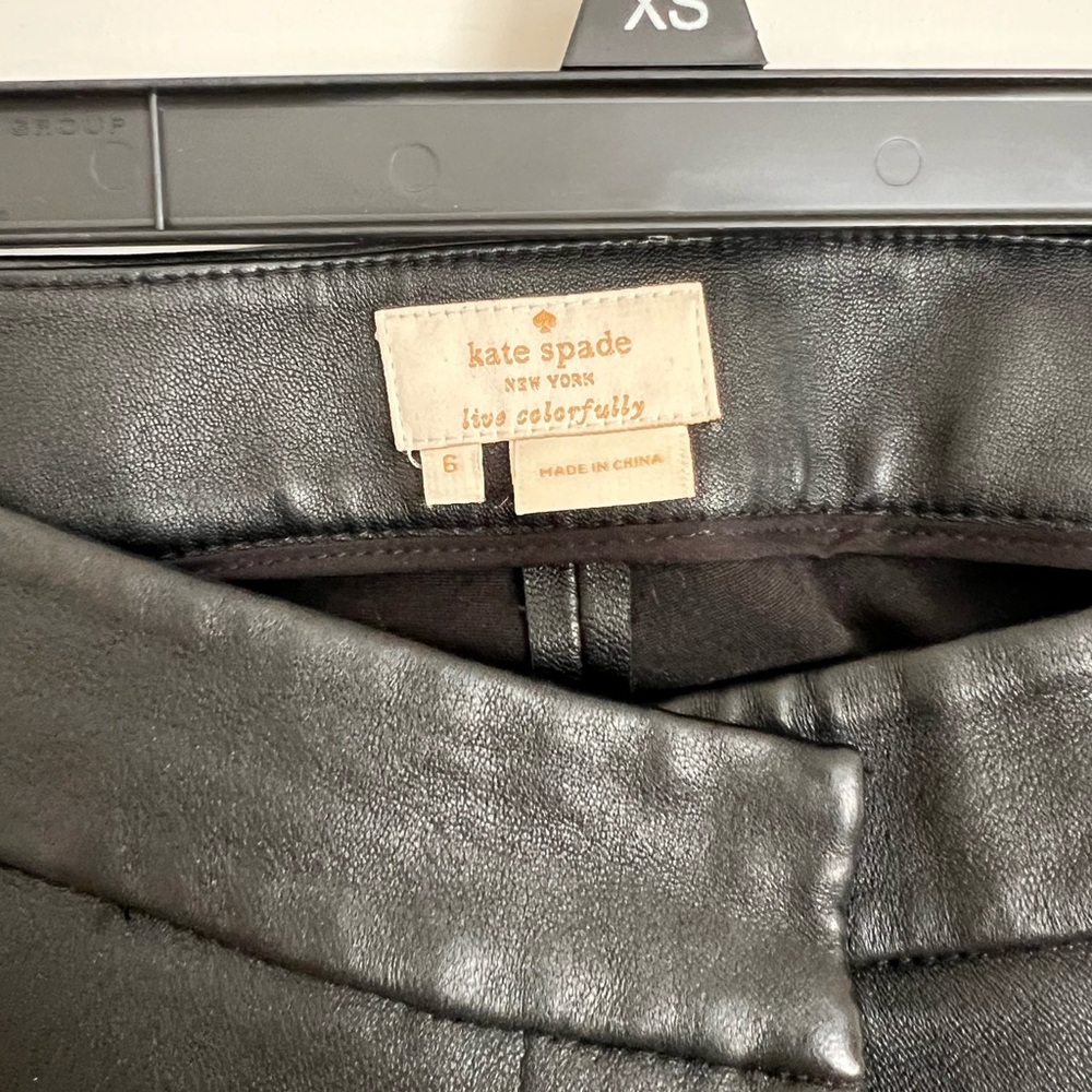 Kate Spade leather pants - Picture 2 of 3